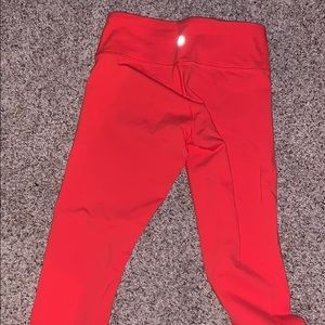 Bright pink lululemon leggings